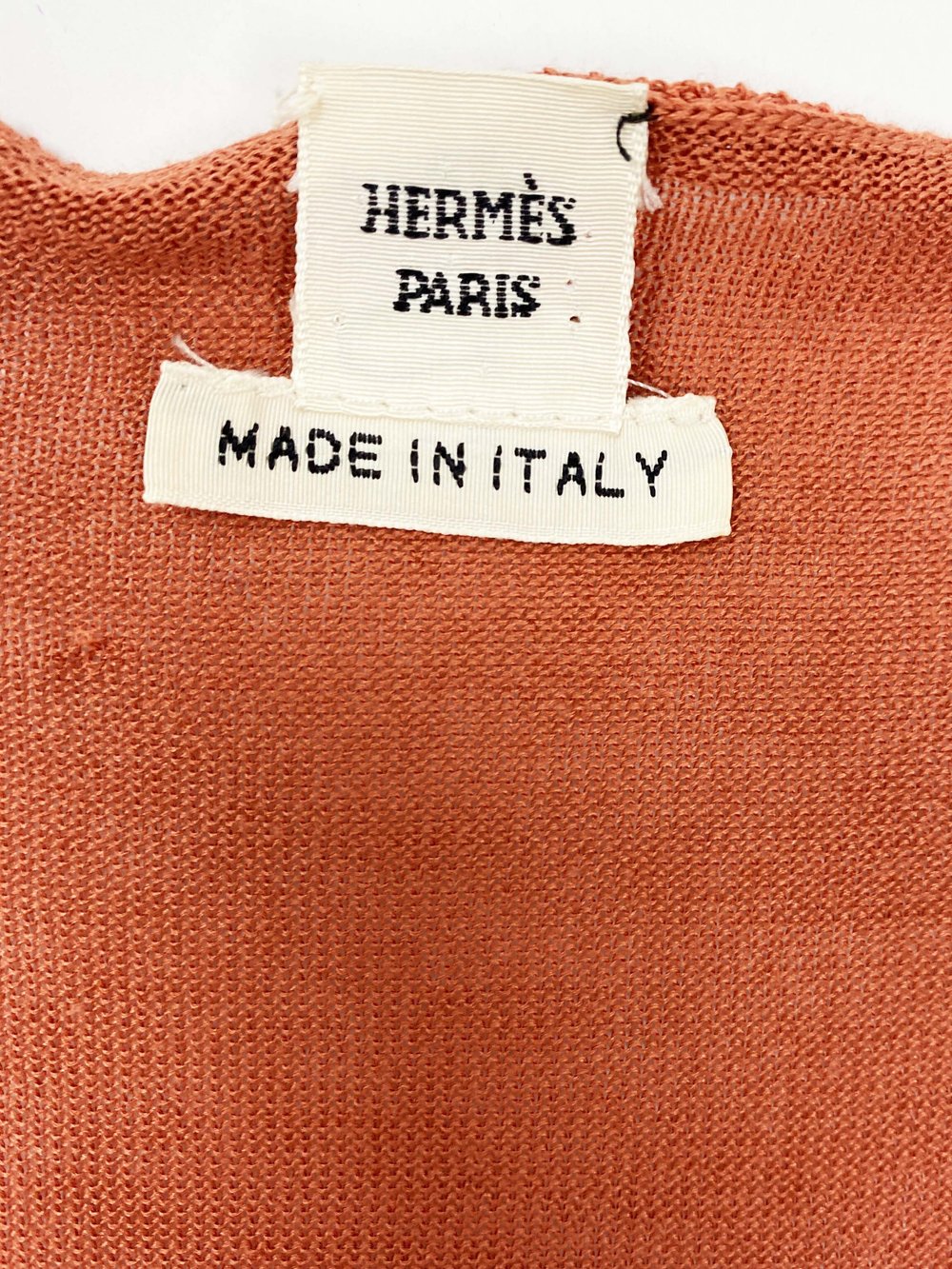 Hermès silk logo knit tank — JAMES VELORIA
